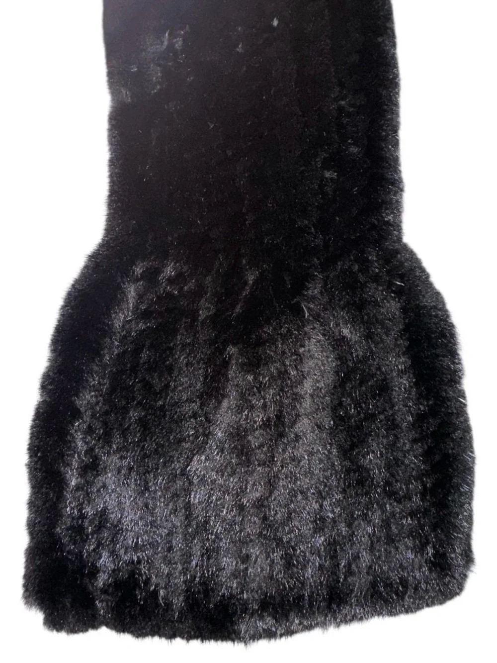 Men’s RANCH MINK Knitted Scarf, 70”L, Certified Vintage Fur